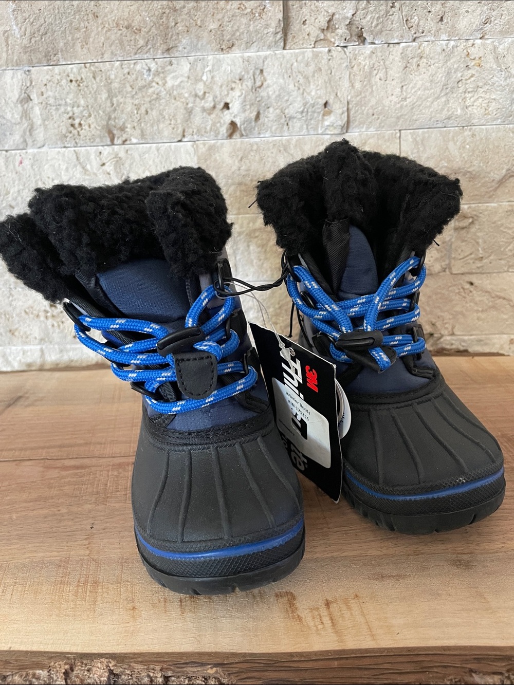 3M Kids Winter Snow Boots with Blue Accents